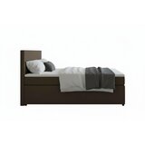 MID.YOU BOXSPRING POSTELJA 140 cm x 200 cm , tekstil, leseni material rjava | Shoptok.si
