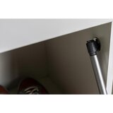 CARRYHOME GARDEROBNA KLOP barve hrasta, bela, visoki sijaj | Shoptok.si
