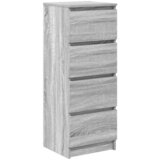 vidaXL Komoda siva sonoma 37,5x35x99 cm inženirski les | Shoptok.si