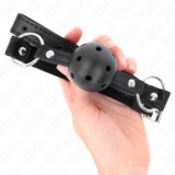 Kink Gag Hollow Hard Black (4,5 Cm) | Shoptok.si