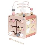 Montessori izobraževalna lesena kocka roza | Shoptok.si
