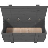  Kutija za pohranu siva 91x40,5x42 cm od masivne borovine | shoptok.hr