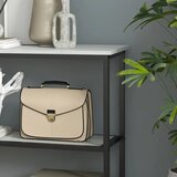  Konzolni stolić industrijskog dizajna 2 police mramorni izgled crna + bijela | shoptok.hr