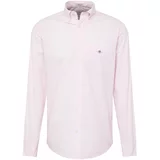 Gant Košulja svijetlosiva / roza / crvena