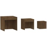  Komplet mizic 3-delni rjavi hrast konstruiran les, (20714319) | Shoptok.si