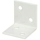 STABILIT Široki kutnik (40 x 40 mm, Bijele boje, Čelik, 4 provrta) | shoptok.hr