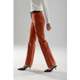 Legendww ženske somot pantalone u cigla boji 2439-9909-19 cene