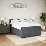  Krevet s oprugama i madracem tamnosivi 140x190 cm baršunasti | shoptok.hr