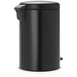 Brabantia Koš za smeti s pedalom 20 L s plastičnim vložkom - mat črna | Shoptok.si