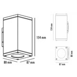 Bb Link svetiljka JM-2123 black spoljna zidna IP6 | ePonuda.com