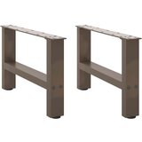vidaXL noge kavne mizice naravno jeklo 2 kosa 50x(30-31) cm jeklo, (21828310) | Shoptok.si
