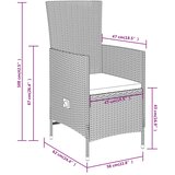  3-dijelni vrtni blagovaonski set s jastucima bež | shoptok.hr