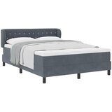 vidaXL box vzmetnica z vzmetnico temno siva 80x200 cm žamet set 5 temno siva | Shoptok.si