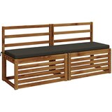 Jastučić za klupu SOEST 100% poliester Antracit 140 x 40 x 5 cm Slike