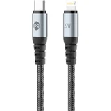 braix kabal (usb-c-lightning) 1m 27W crni