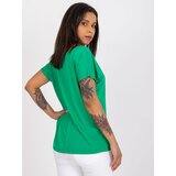 BASIC Feel Good T-shirt-RV-TS-7665.91-green | Shoptok.si