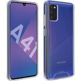 AVIZAR Silikonski ovitek s trdim zadnjim odbijacem za Samsung Galaxy A41, kolekcija Crystal - prozoren, (20626555) | Shoptok.si
