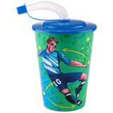 Play tubule, čaša sa cevčicom, Football, 450ml