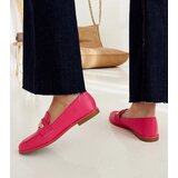 Gemre Pink loafers decorated with a chain Kuens | Shoptok.si
