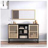  Komoda crna 105 x 30 x 65 cm od konstruiranog drva | shoptok.hr