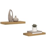  Polica na zidu 2 pcs Smeđa 50 x 23 x 4 cm Konstruirano drvo | shoptok.hr