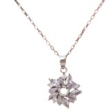 IZMAEL Ogrlica FL-20464 - Srebrna | Shoptok.si
