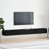  Kabinetski zidni s ladicama 2 pcs Crni hrast 102 x 30 x 20 cm | shoptok.hr