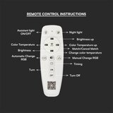  led prigušiva plafonska lampa LED/70W/230V 3000-6500K + daljinski upravljač | Eponuda.com