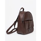 Shelvt Brown women's eco leather backpack | Shoptok.si