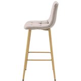  ARCETO stolac - tamnobež baršun / noge od hrasta x 1 | shoptok.hr