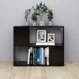 TV ormarić crni 80 x 24 x 63 cm od konstruiranog drva | Eponuda.com