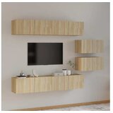  6-dijelni set TV ormarića boja hrasta sonome konstruirano drvo | shoptok.hr