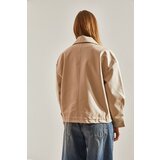 Bianco Lucci Women's Double Big Pocket Leather Jacket | shoptok.hr