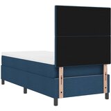  Krevet s opruga kutije s LED trakama Plava 90 x 200 cm tkanina | shoptok.hr