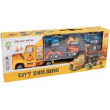 Kamion Tovornjak City Building s 6 vozili – gradbišče na kolesih | Shoptok.si