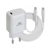 Rivacase hišni polnilec ps4191 wd4 quick charge 20w vhod type c s kablom type c - original (eu blister) bel Cene
