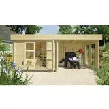 Vrtna hiška Esbjerg 485 (Zunanje dimenzije vključno s strešnim previsom (Š x G): 423 x 232 cm, Les, Rjava)