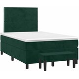Box spring krevet s madracem tamnozeleni 120x200 cm baršunasti | shoptok.hr