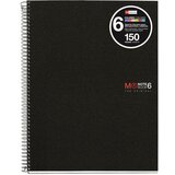 MiquelRius zvezek A5, črtast, 150-listni, 70g basic MR2833 črn | Shoptok.si