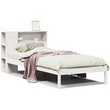 Krevet s regalom za knjige bez madraca bijeli 75x190cm borovina | Eponuda.ba
