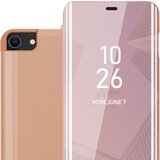 Cadorabo Case, združljiv z Apple v Kunzit Pink - Clear View Zrcalo Zaščitni pokrov s funkcijo stojala 360 stopinj zaščita, (20570432) Cene