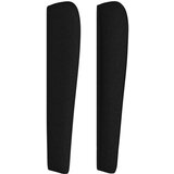 vidaXL Vzglavje z ušesi črno 183x23x118/128 cm blago | Shoptok.si
