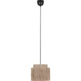 Trio Leuchten Japandi viseča svetilka črna z rjavo vrvjo 31cm - Smilla | Shoptok.si