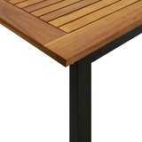  Vrtna garnitura - 5-dijelni vrtni blagovaonski set od bagremovog drva i metala - Crna Dužina stola 180 cm 4 Dužina stola 180 cm | shoptok.hr