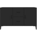  Komoda crna 100 x 36 x 60 cm od konstruiranog drva | shoptok.hr