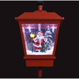 Božićna zidna svjetiljka s Djedom Mrazom LED crvena 40x27x45 cm | shoptok.hr
