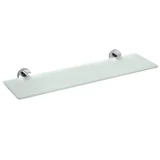 steklena polica omega (60 cm, krom, mat)