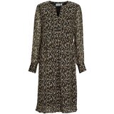 Vila Kratke obleke VIFALIA V-NECK L/S DRESS/SU Črna | Shoptok.si
