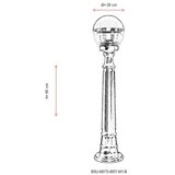 Opviq Vanjska lampa BSU-68175-BSY-M1-B, 90 cm, Podna, IP65, E27, 60W, Crna | Eponuda.ba