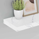  Polica na zidu Zidne 2 pcs Bijeli mramor 40 x 23 5 x 4 cm | shoptok.hr